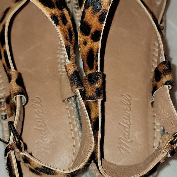 NWOB Madewell Malia Calfhair Espadrille Sandal, 8.5 - Picture 8 of 11